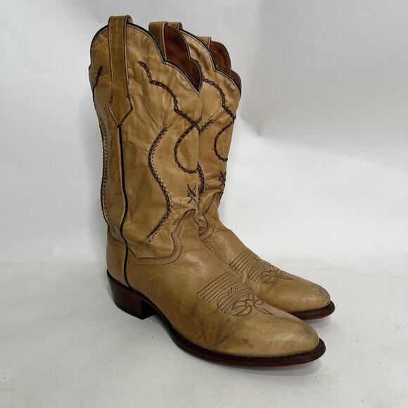 Vintage Dan Post Palamino Albany Boots “Cream” Men’s 11D main image 8